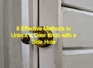 8-Effective-Methods-to-Unlock-a-Door-Knob-with-a-Side-Hole